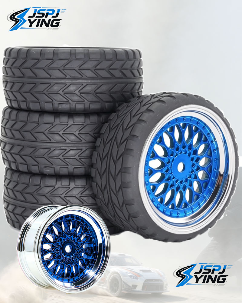 Rc Drift Car Brushless - ยางดริฟต์ RC พลาสติกแข็งแบบเรียบ 4 ชิ้น เหมาะสำหรับ
