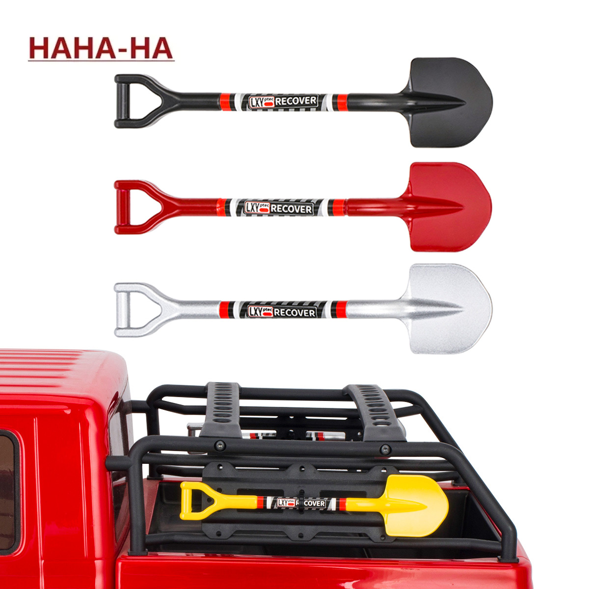 Rc Hobby Tools - จําลองพลั่วโลหะตกแต่ง 105x25 มม.สําหรับ 1/8 1/10 RC