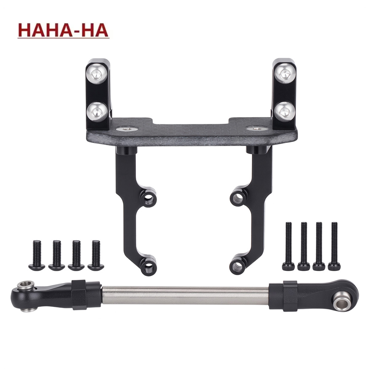 Rc Hobby Tools - ฐานติดตั้งเซอร์โวอะลูมิเนียมอัลลอยพร้อมลิงค์พวงมาลัยสำหรับ Axial SCX10 II 90046 AR44