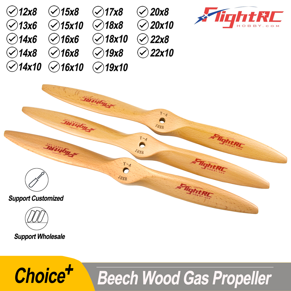 Rc Hobby Engine - 1 PC ไม้ Beech ใบพัด CW