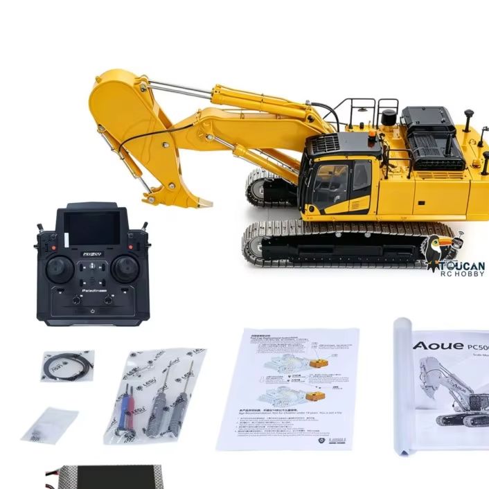 Rc Excavator Hobby - รถขุดไฮดรอลิก LESU รุ่น PC500 ควบคุมระยะไกล ยานพาหนะก่อสร้าง