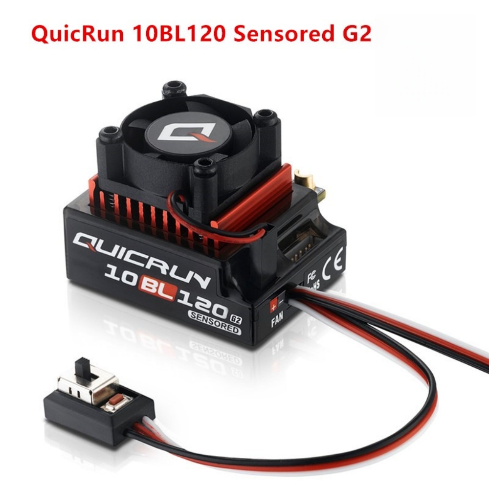 Rc Hobby Engine - FATJAY Hobbywing QUICRUN-10BL-120-G2 120A ESC เซนเซอร์