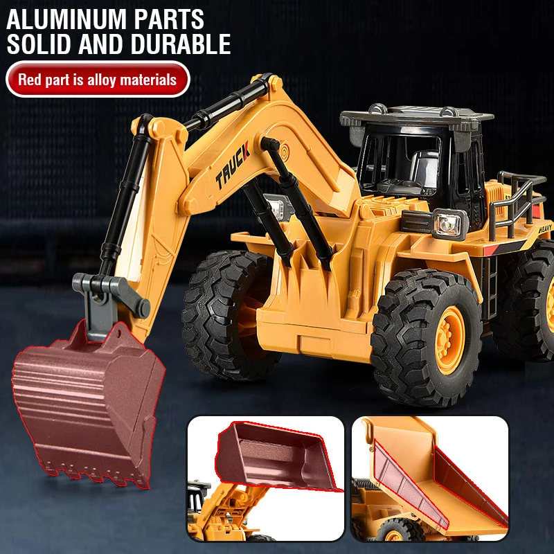 รถขุดบังคับวิทยุ 2.4G ทำจากโลห - Rc Excavator Hobby บทวิจารณ์และราคา