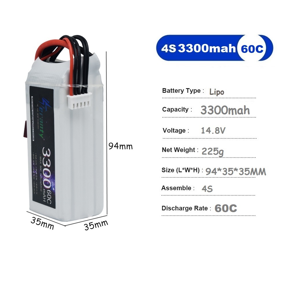 Lipo แบตเตอรี่แบบชาร์จไฟได้4S  - Lipo Battery 4S บทวิจารณ์และราคา