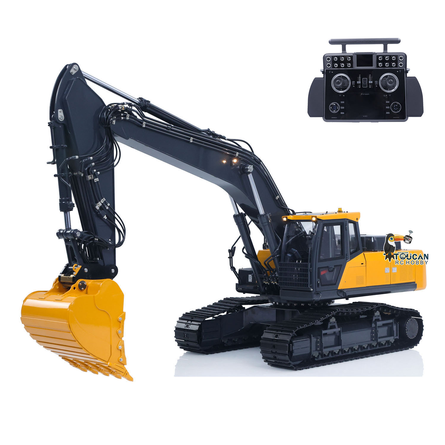 รถขุดไฮดรอลิกควบคุมด้วยวิทยุ 1 - Rc Excavator Hobby บทวิจารณ์และราคา