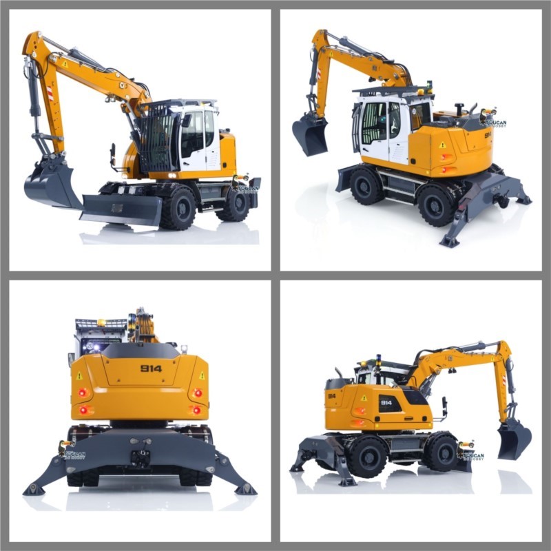 รถขุดไฮดรอลิกแบบมีล้อ 1/14 CUT - Rc Excavator Hobby บทวิจารณ์และราคา