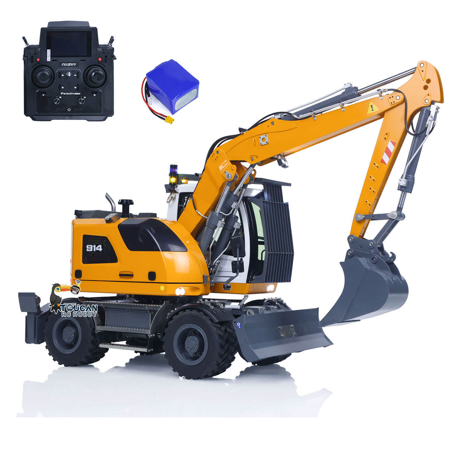 รถขุดไฮดรอลิกแบบมีล้อ 1/14 CUT - Rc Excavator Hobby บทวิจารณ์และราคา