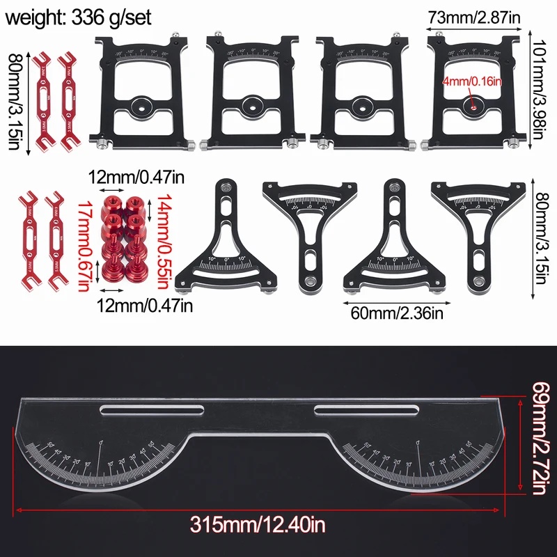 ชุดเครื่องมือวัดระบบติดตั้งแชส - Rc Hobby Tools บทวิจารณ์และราคา