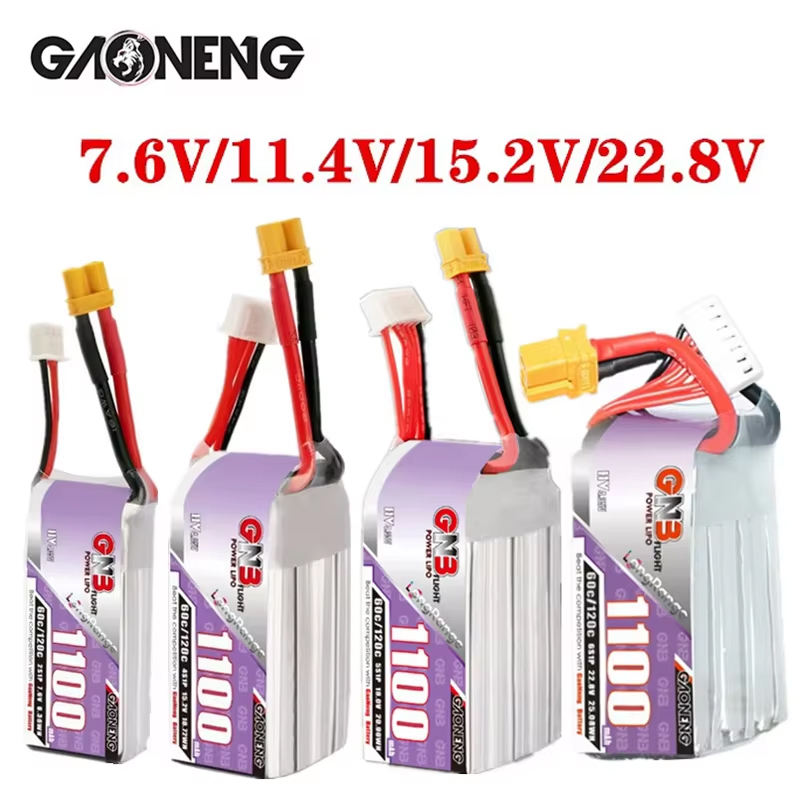 GNB 1100mAh 2S 3S 4S 6S 60C/12 - Lipo Battery 4S บทวิจารณ์และราคา