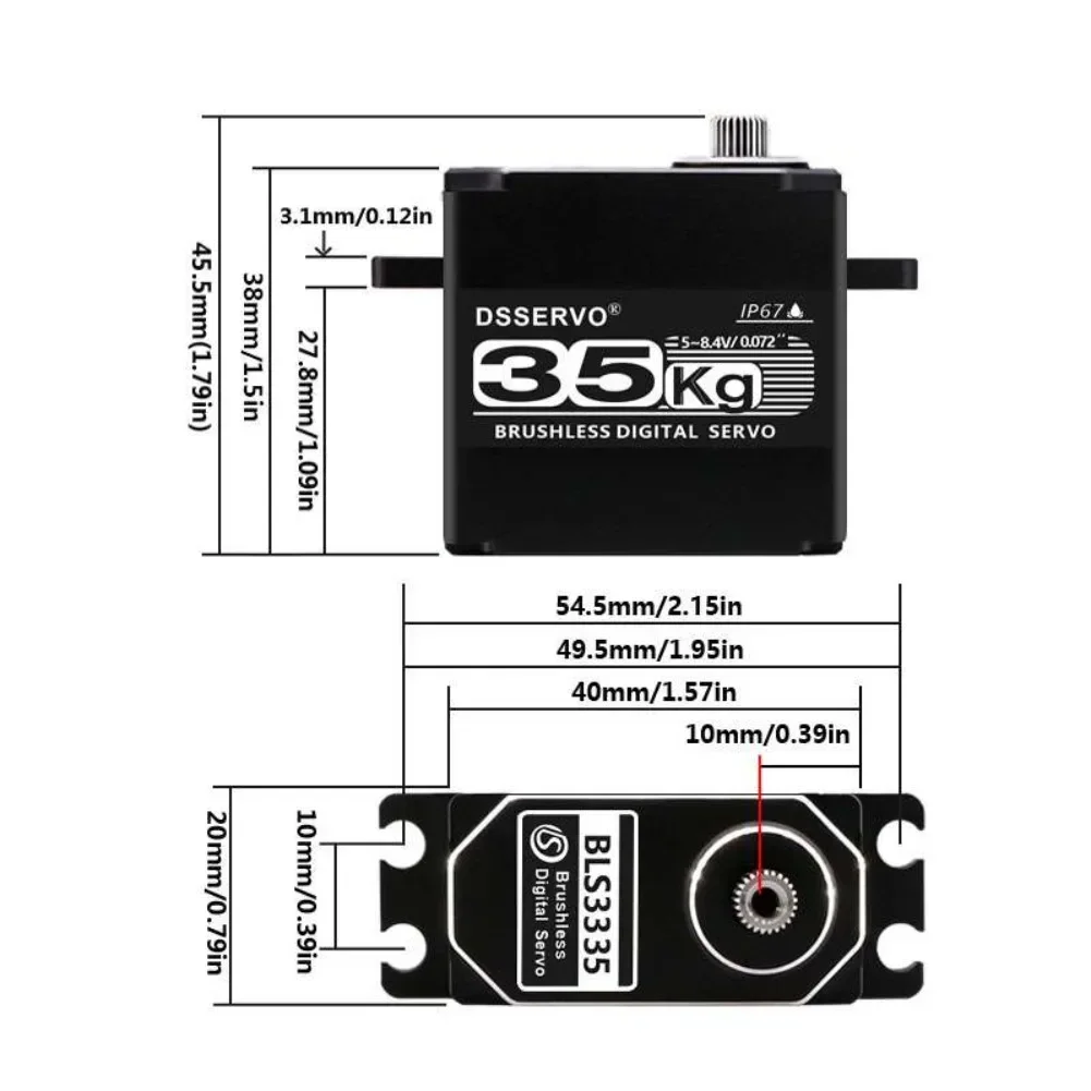 35KG BLS3335 เซอร์โวมอเตอร์ดิจ - Rc Hobby Tools บทวิจารณ์และราคา