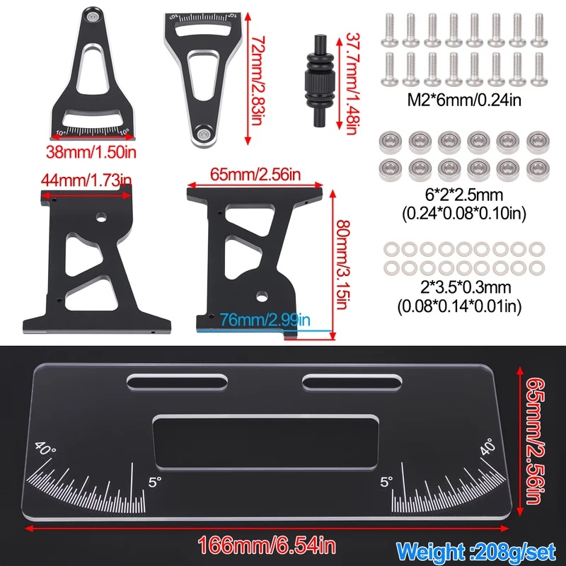 ชุดเครื่องมือวัดระบบติดตั้งแชส - Rc Hobby Tools บทวิจารณ์และราคา