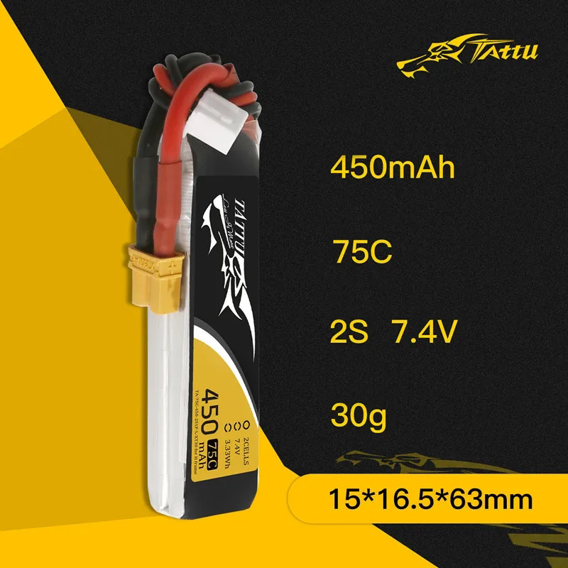 แบตเตอรี่ Tattu ใหม่450/500/55 - Lipo Battery 4S บทวิจารณ์และราคา