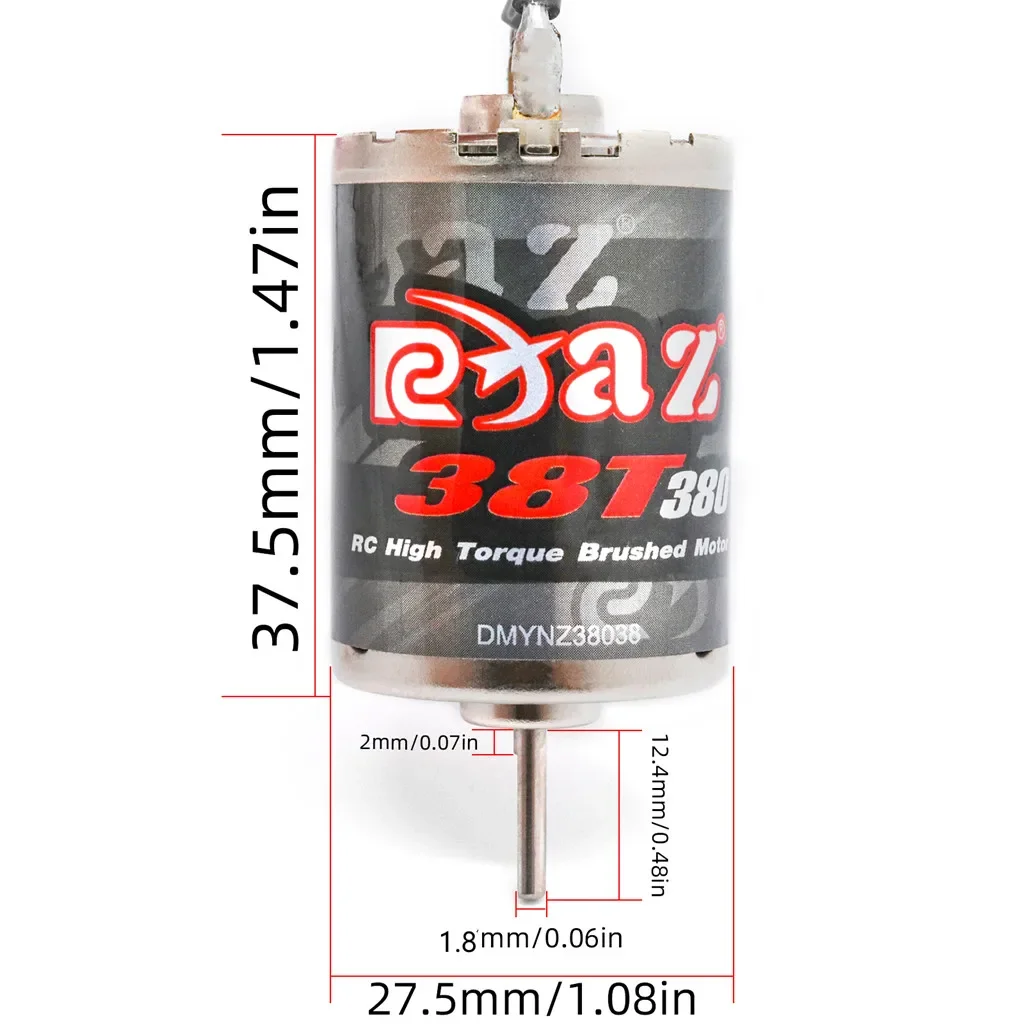 370/380/390 มอเตอร์แบบแปรงถ่าน - Rc Hobby Engine บทวิจารณ์และราคา